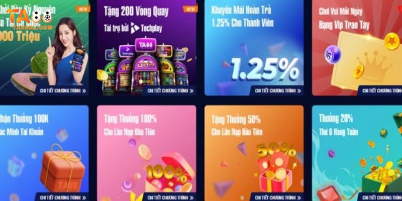 Khuyến Mãi TA88 Giới thiệu tổng quan về nét đặc sắc của các khuyến mãi TA88